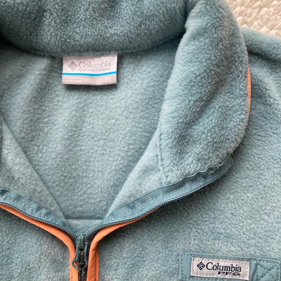 Columbia Women’s PFG Slack Water Fleece Pullover. Size XS. Seafoam green. - Picture 2 of 4